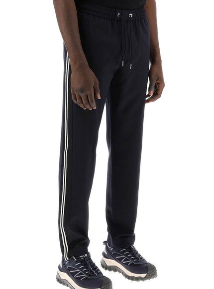 Moncler sporty pants with side stripes