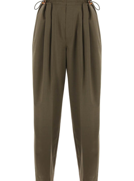 Moncler stretch wool drawstring pants