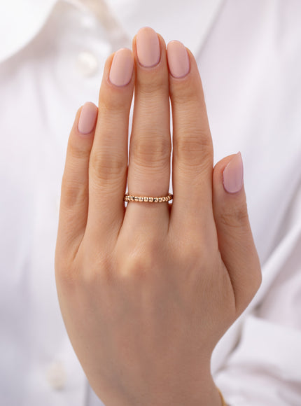 Zoe Lev 14K Gold 2mm Bead Ring