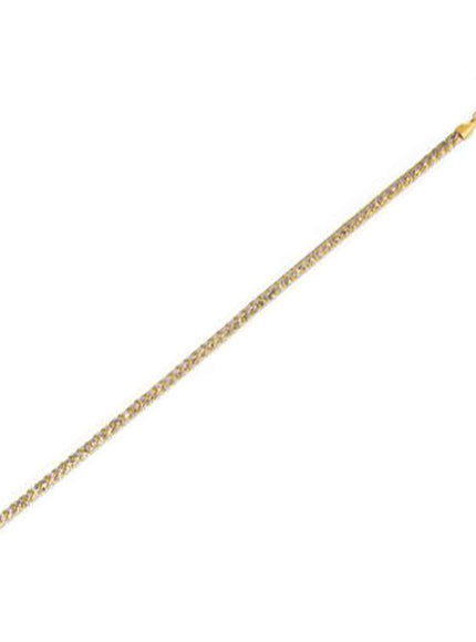 3.1mm 14k Yellow Gold Round Pave Franco Chain - Ellie Belle