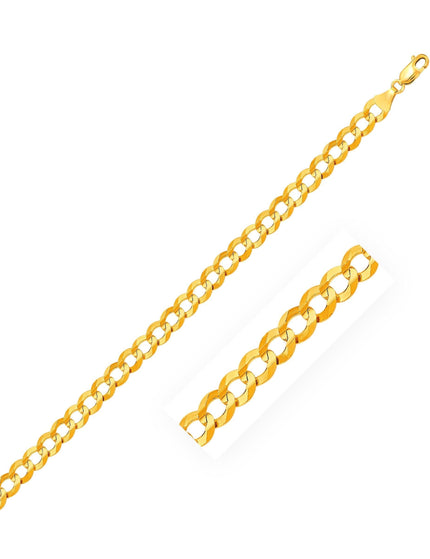 3.2mm 10k Yellow Gold Curb Chain - Ellie Belle