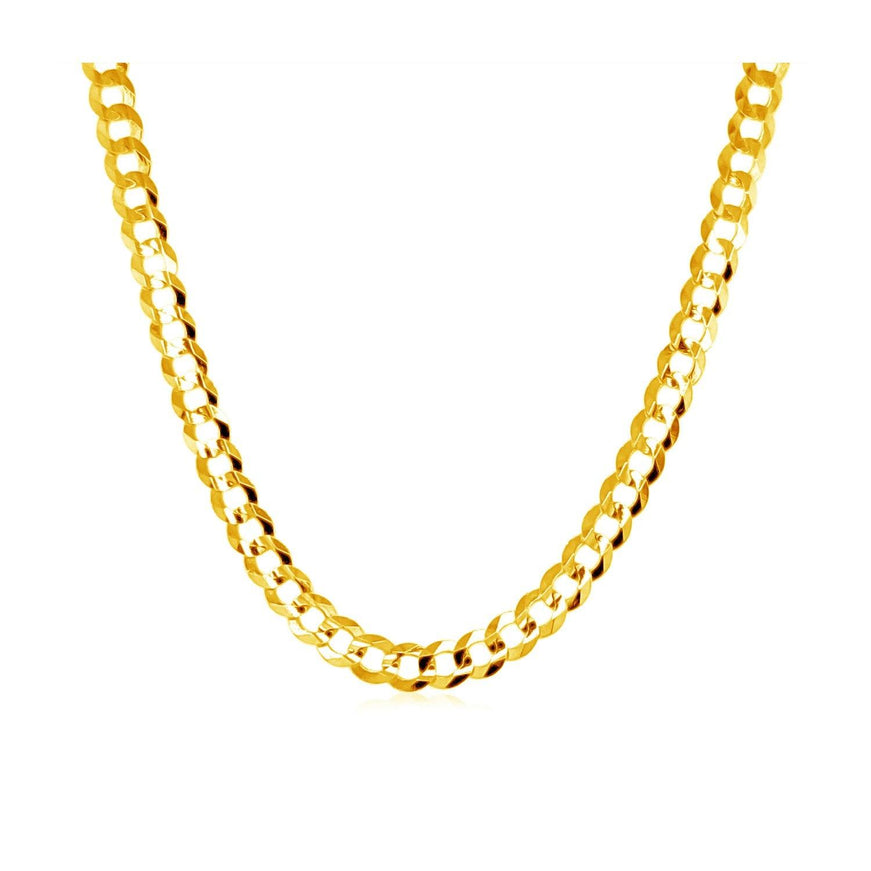 3.2mm 10k Yellow Gold Curb Chain - Ellie Belle