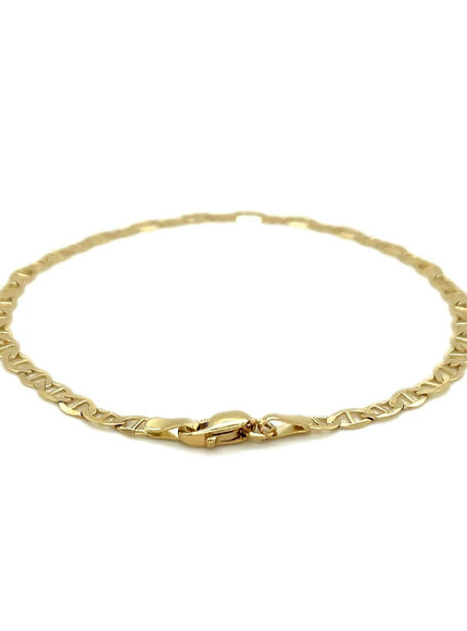 3.2mm 10k Yellow Gold Mariner Link Bracelet - Ellie Belle