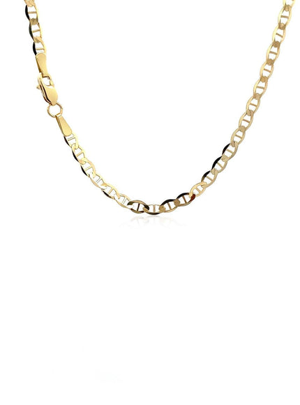 3.2mm 10k Yellow Gold Mariner Link Chain - Ellie Belle