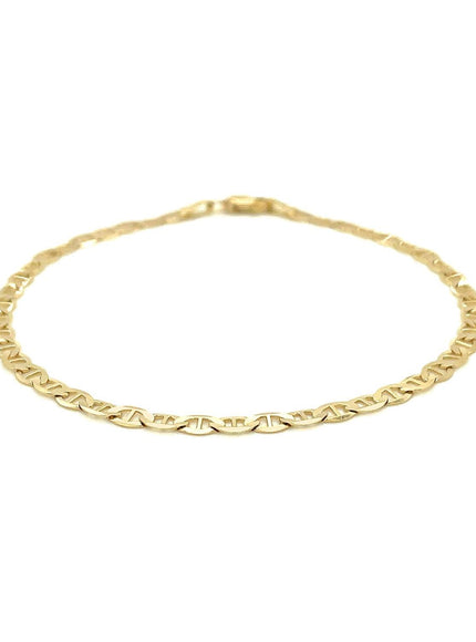 3.2mm 14k Yellow Gold Mariner Link Bracelet - Ellie Belle