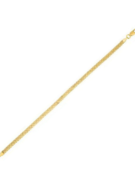 3.5mm 14k Yellow Gold Bismark Bracelet - Ellie Belle