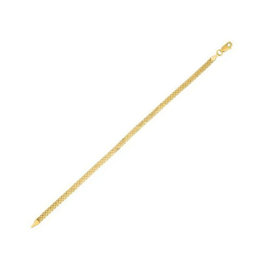 3.5mm 14k Yellow Gold Bismark Bracelet - Ellie Belle