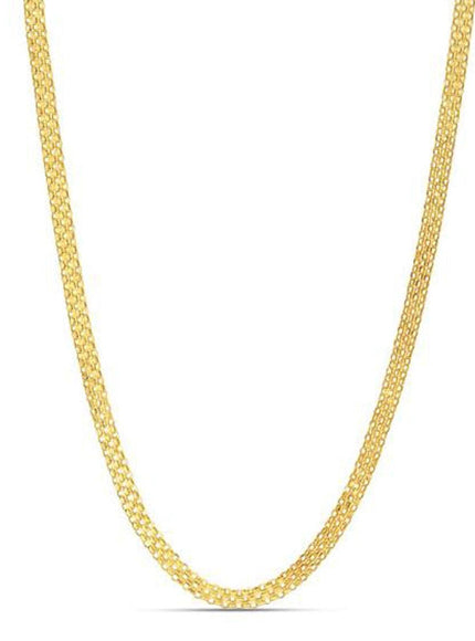 3.5mm 14k Yellow Gold Bismark Chain - Ellie Belle