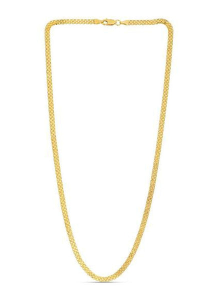 3.5mm 14k Yellow Gold Bismark Chain - Ellie Belle