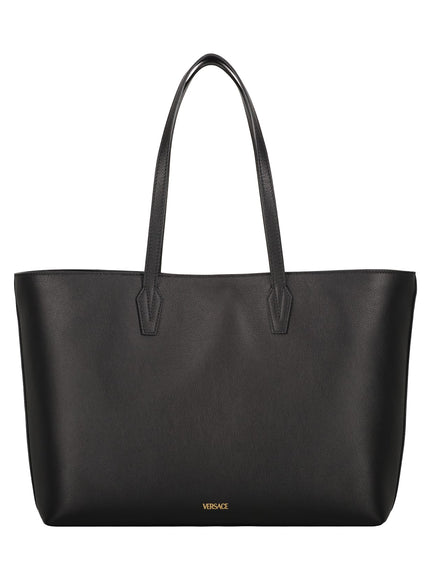 Versace Calf Leather Top Handle Tote