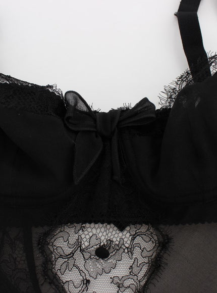 a black lingerie with a heart on it