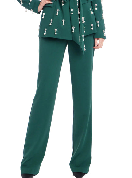 Badgley Mischka Crepe Tailored Pants