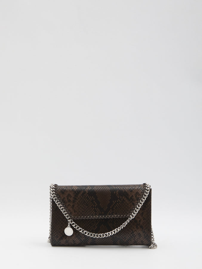 Stella Mccartney Falabella Wallet With Chain QT Brown
