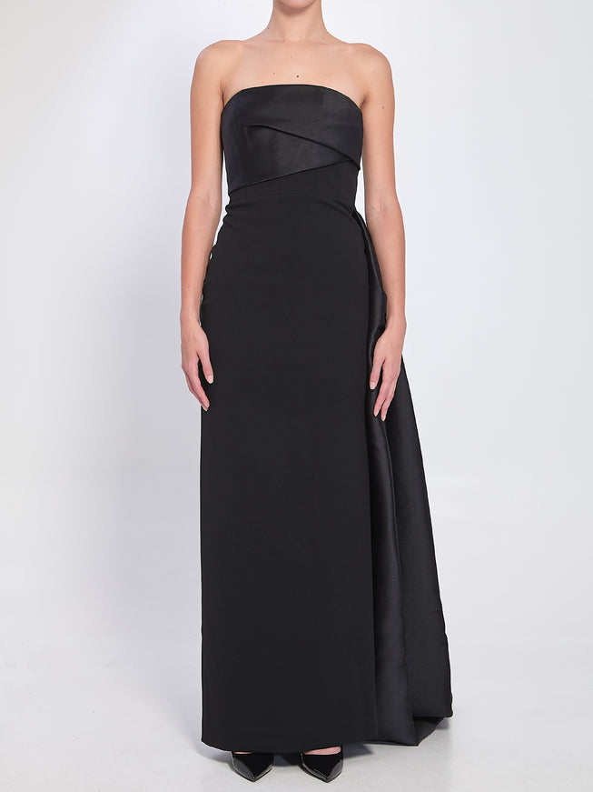 Solace London Kinsley Maxi Dress In Black Black