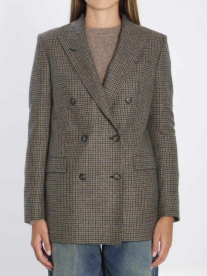 Tagliatore Jasmine Double-breasted Blazer Grey