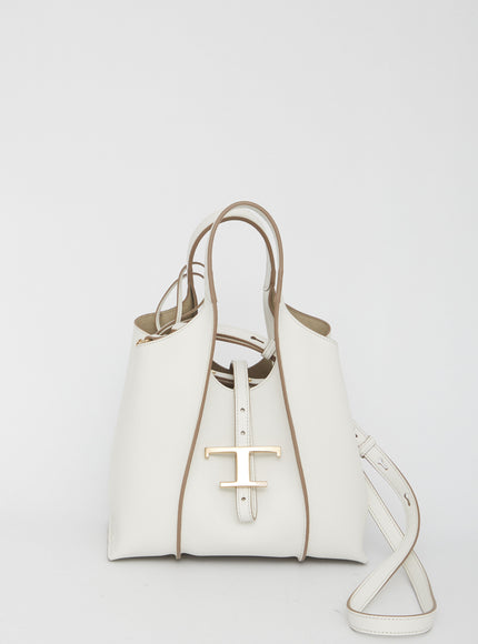 Tod's T Timeless Mini Shopping Bag QT White