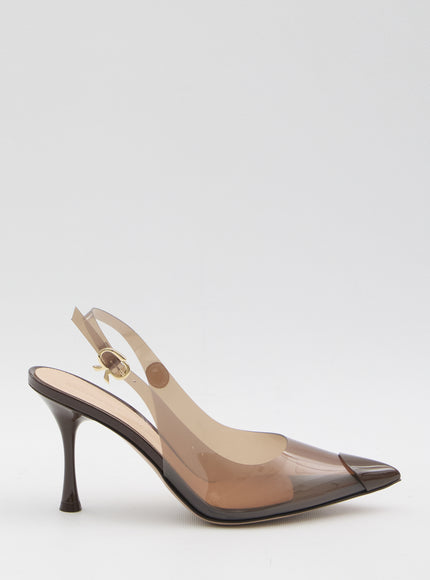 Gianvito Rossi Diana Slingback Pumps Brown
