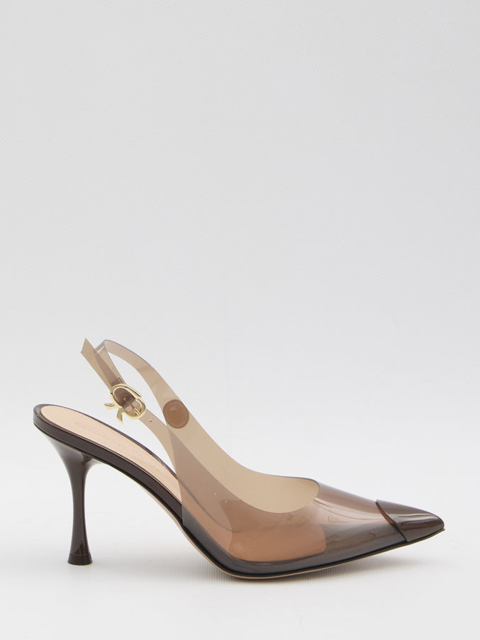 Gianvito Rossi Diana Slingback Pumps Brown