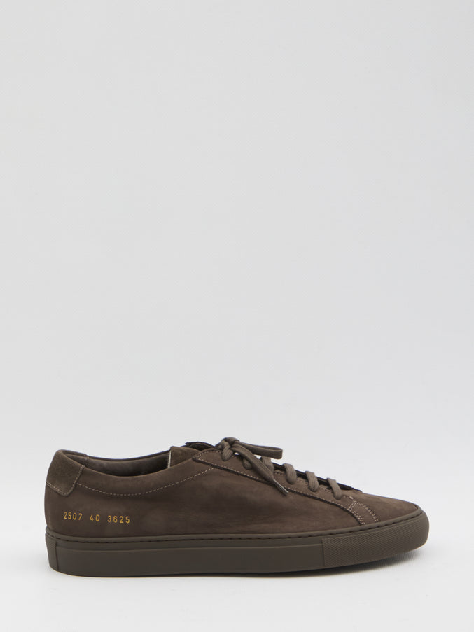 Common Projects Achilles Sneakers In Moka Brown Nubuck Brown