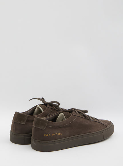 Common Projects Achilles Sneakers In Moka Brown Nubuck