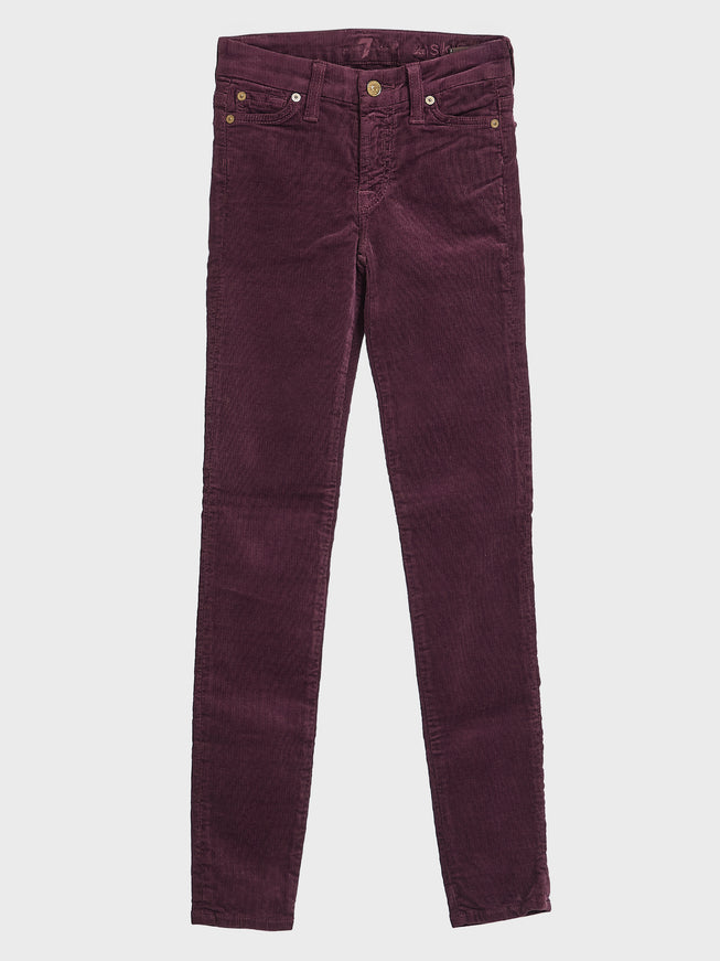 For All Mankind Ribbed Trousers 24 Purple