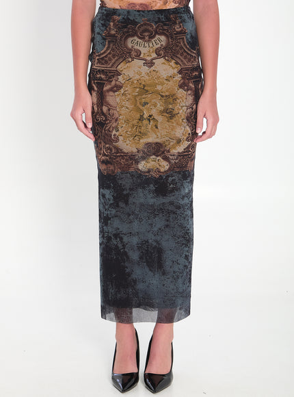 Jean Paul Gaultier Médaillon Skirt Black