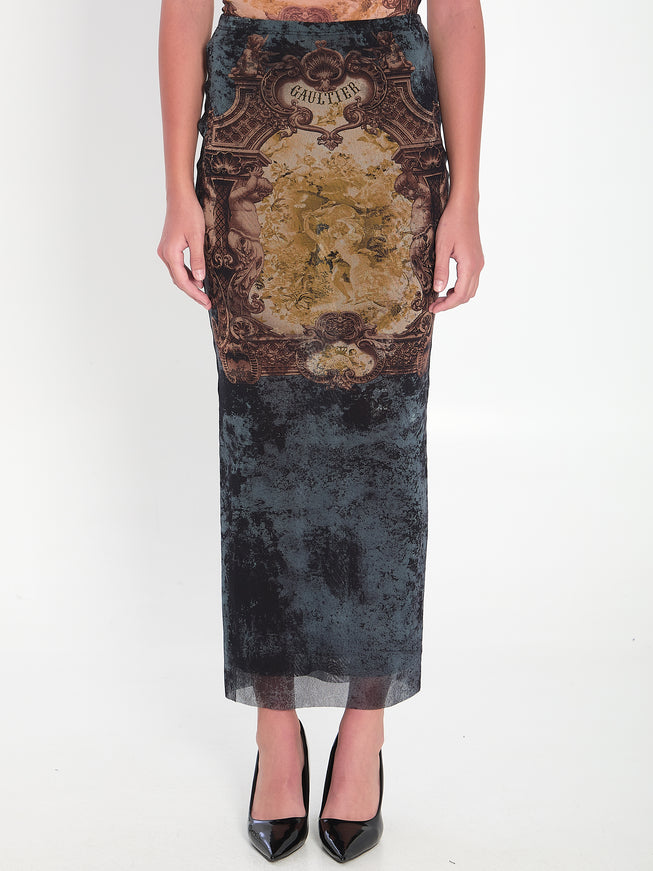 Jean Paul Gaultier Médaillon Skirt Black