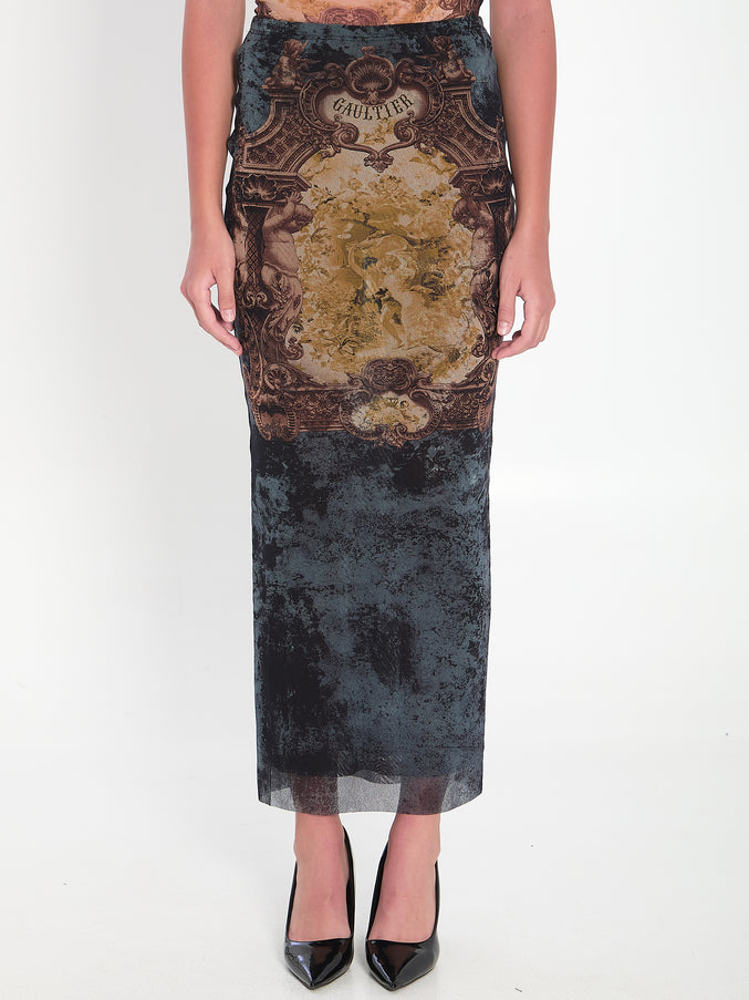 Jean Paul Gaultier Médaillon Skirt Black