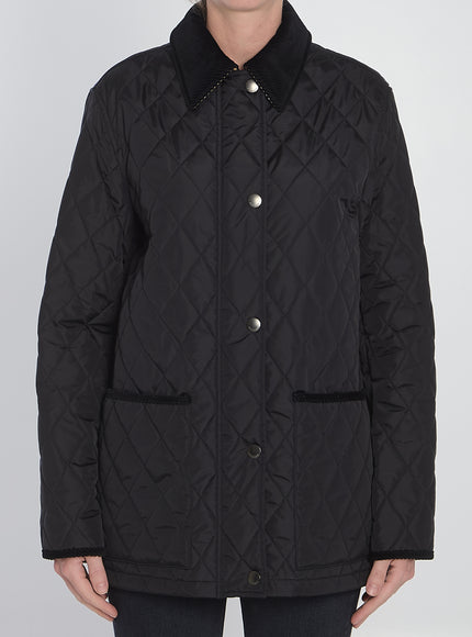 Burberry Country-style Quilted Jacket Black