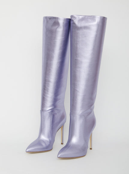 Paris Texas Lilac Leather Boots