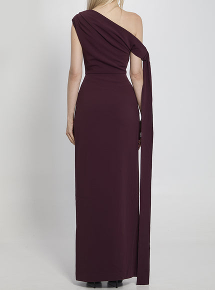 Solace London Irina Dress in Dark Purple