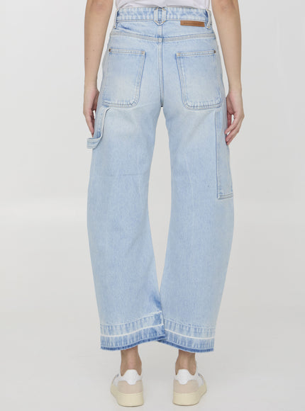 Stella Mccartney Banana Leg Utility Jeans