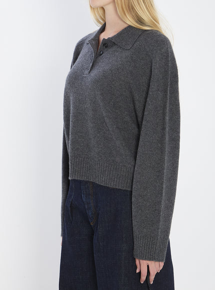 Loulou De Saison Long-sleeved Cashmere Polo