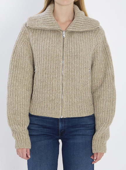 Lemaire Zipped Cardigan Beige