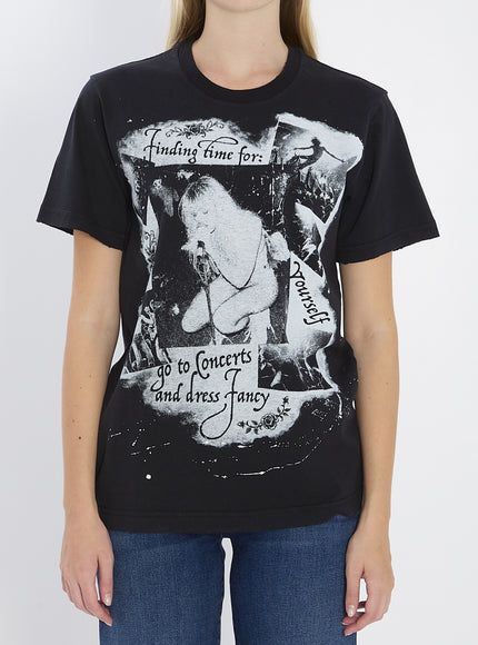 Dolce & Gabbana Printed Cotton T-shirt Black