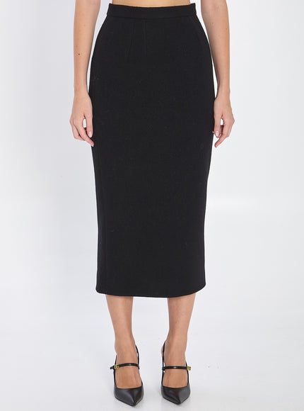 Dolce & Gabbana Wool Skirt Black