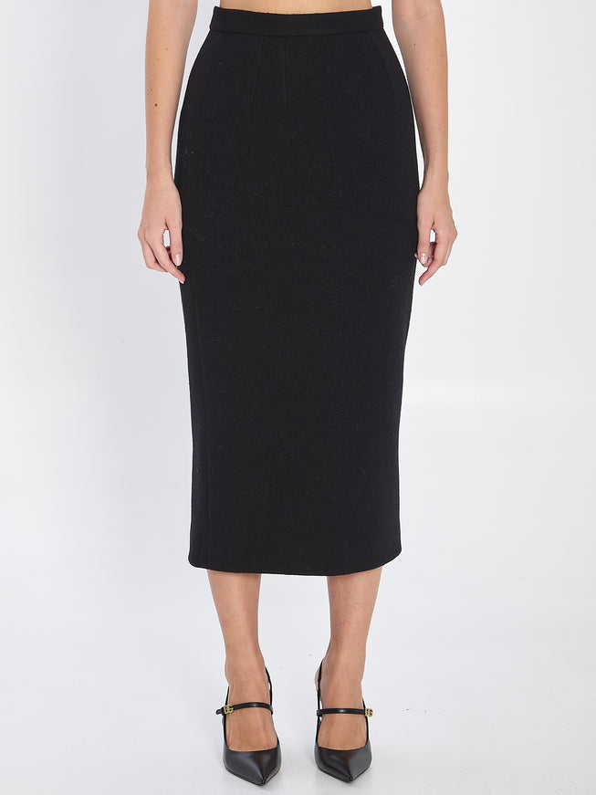Dolce & Gabbana Wool Skirt Black