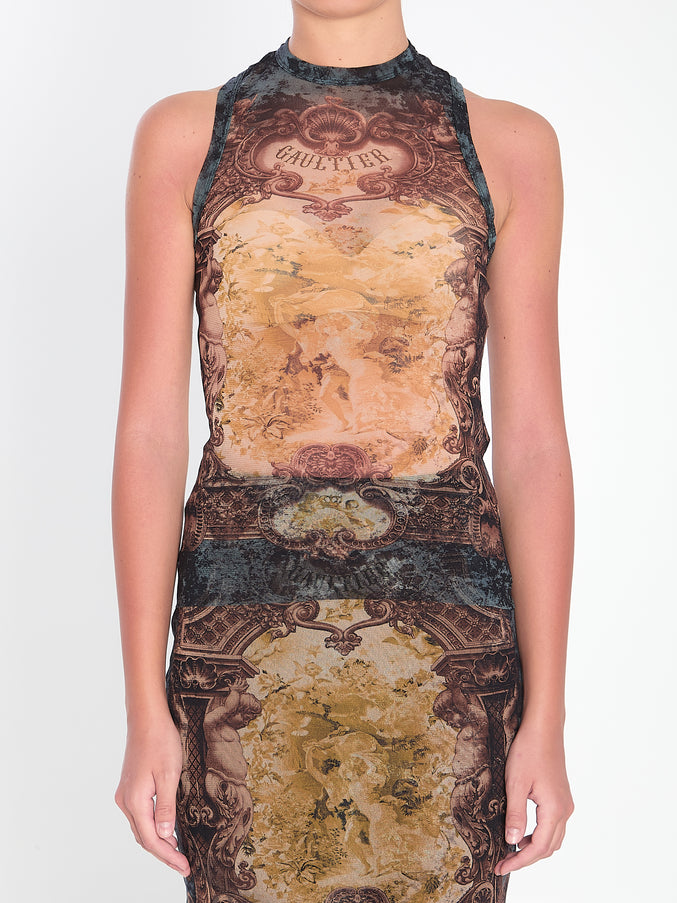 Jean Paul Gaultier Médaillon Tank Top Black