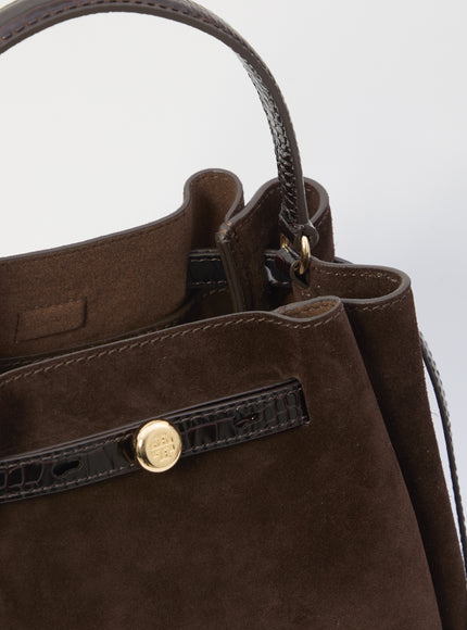 Tory Burch Suede Romy Bucket Bag