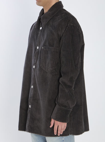 Ami Paris Corduroy Velvet Overshirt