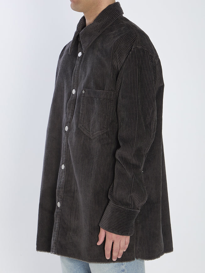 Ami Paris Corduroy Velvet Overshirt