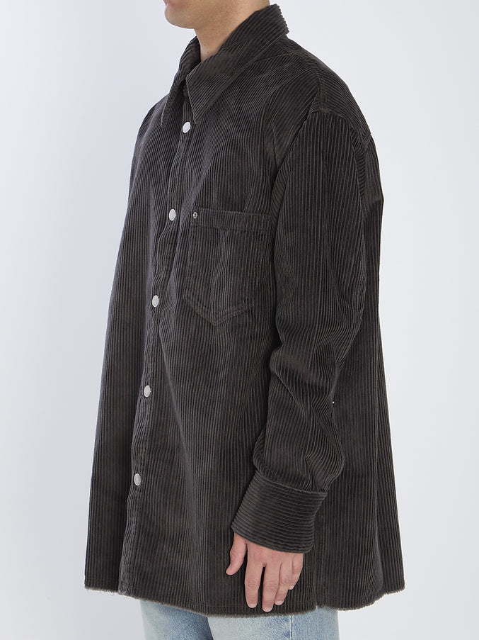 Ami Paris Corduroy Velvet Overshirt