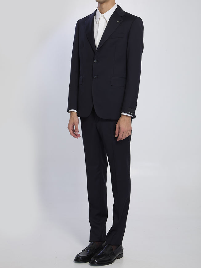 Tagliatore Single-breasted Suit In Virgin Wool