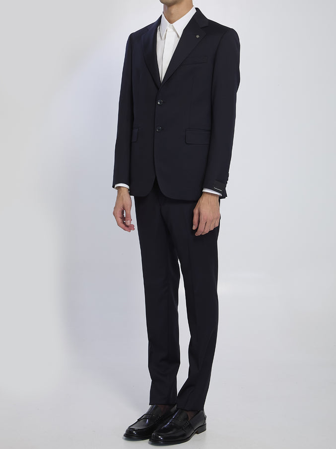 Tagliatore Single-breasted Suit In Virgin Wool