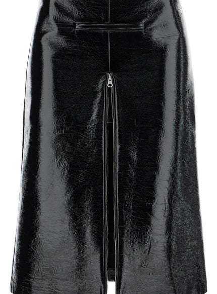 Courreges vinyl midi skirt in seven