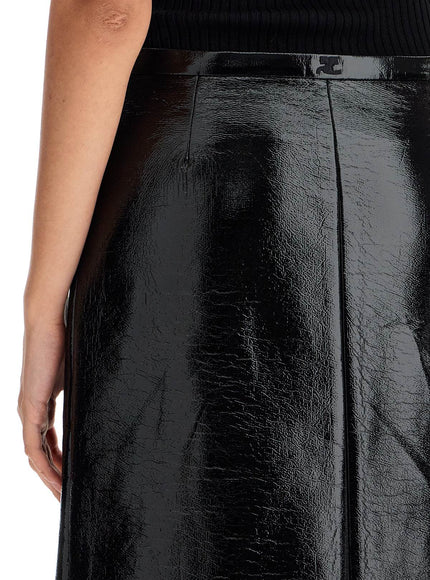 Courreges vinyl midi skirt in seven