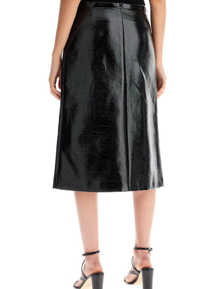 Courreges vinyl midi skirt in seven