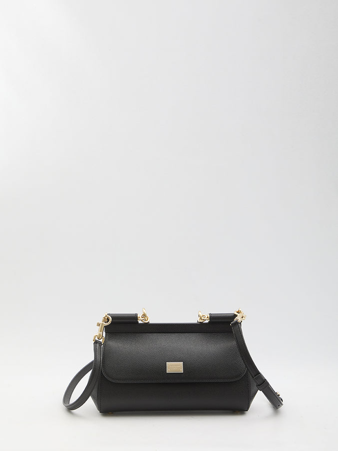 Dolce & Gabbana Elongated Sicily Handbag QT Black