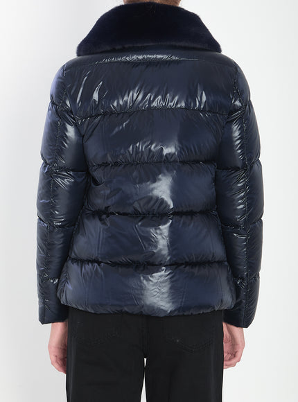Herno Light Puffer With Collar Fur