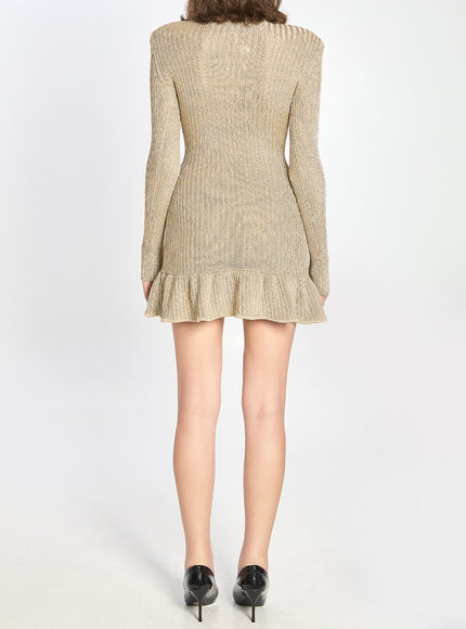 Gold Mini Dress